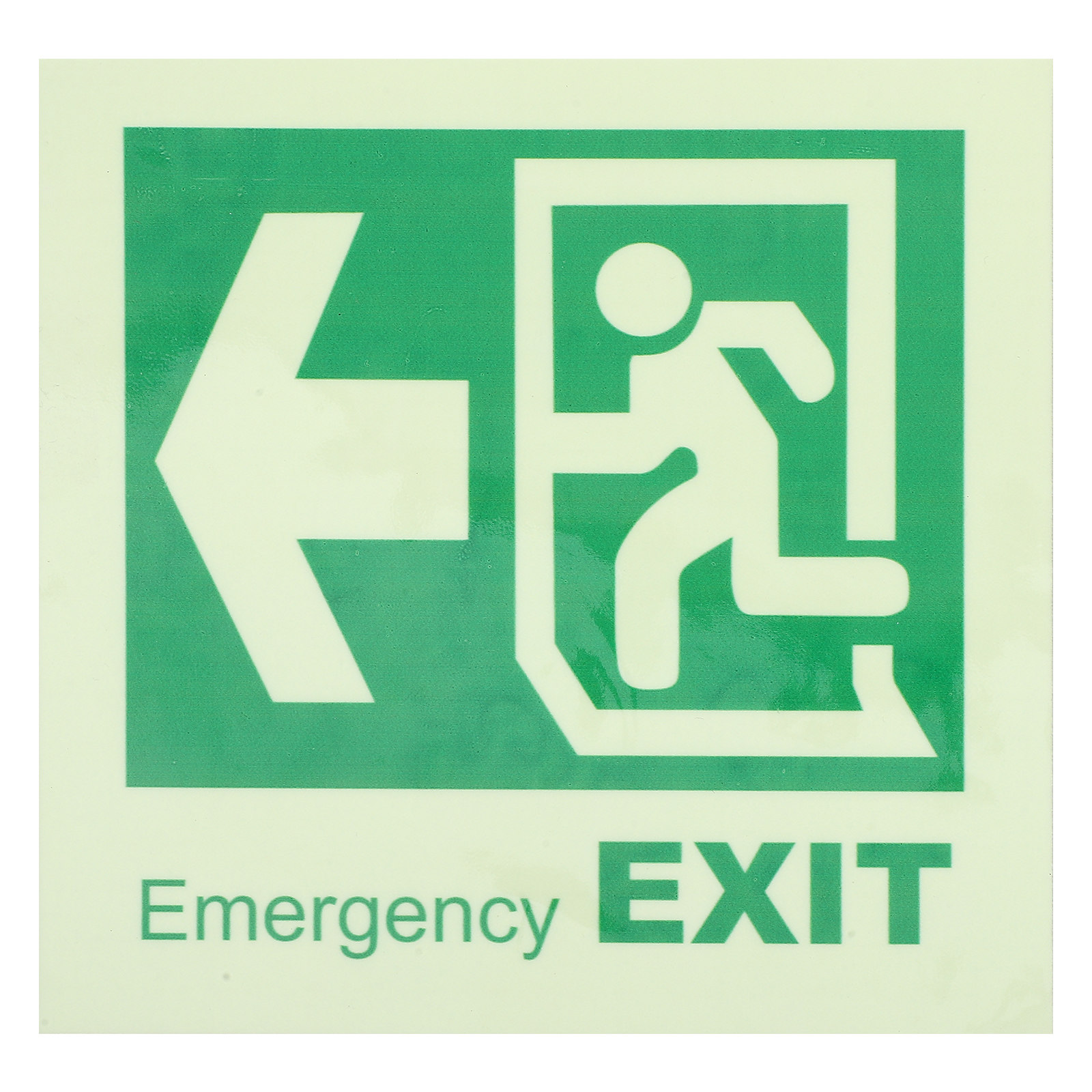 Emergency Exit Sign - Samoprzylepny, świecący w ciemności znak wyjścia