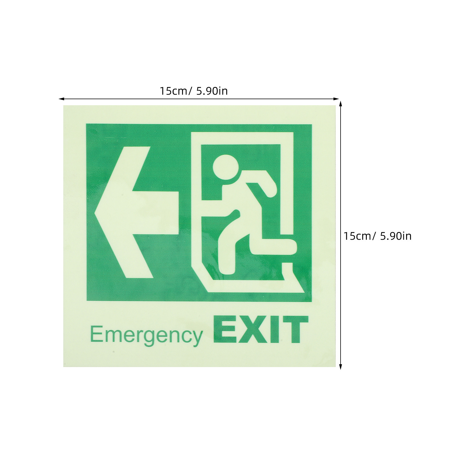 Samoprzylepny, świecący w ciem – Emergency Exit Sign recenzja i cena