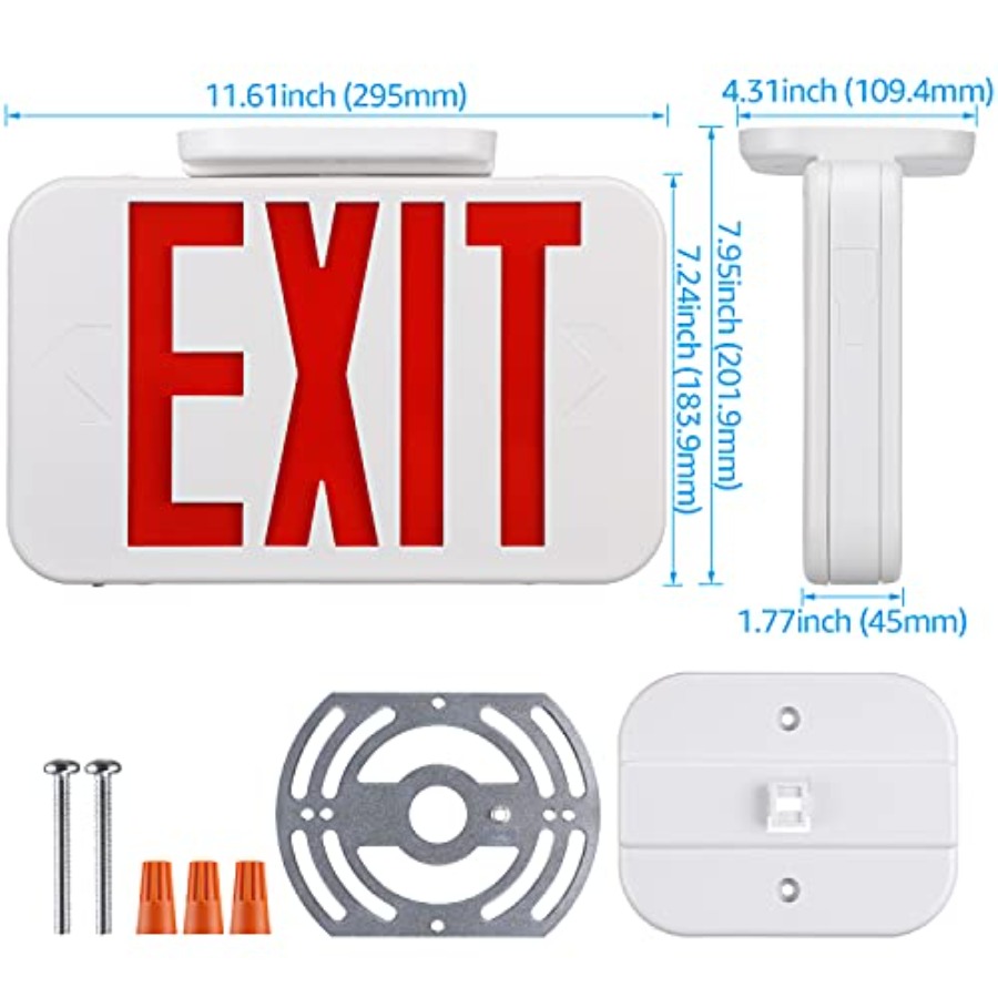 Znak LED do wyjścia, oświetlen – Emergency Exit Sign recenzja i cena