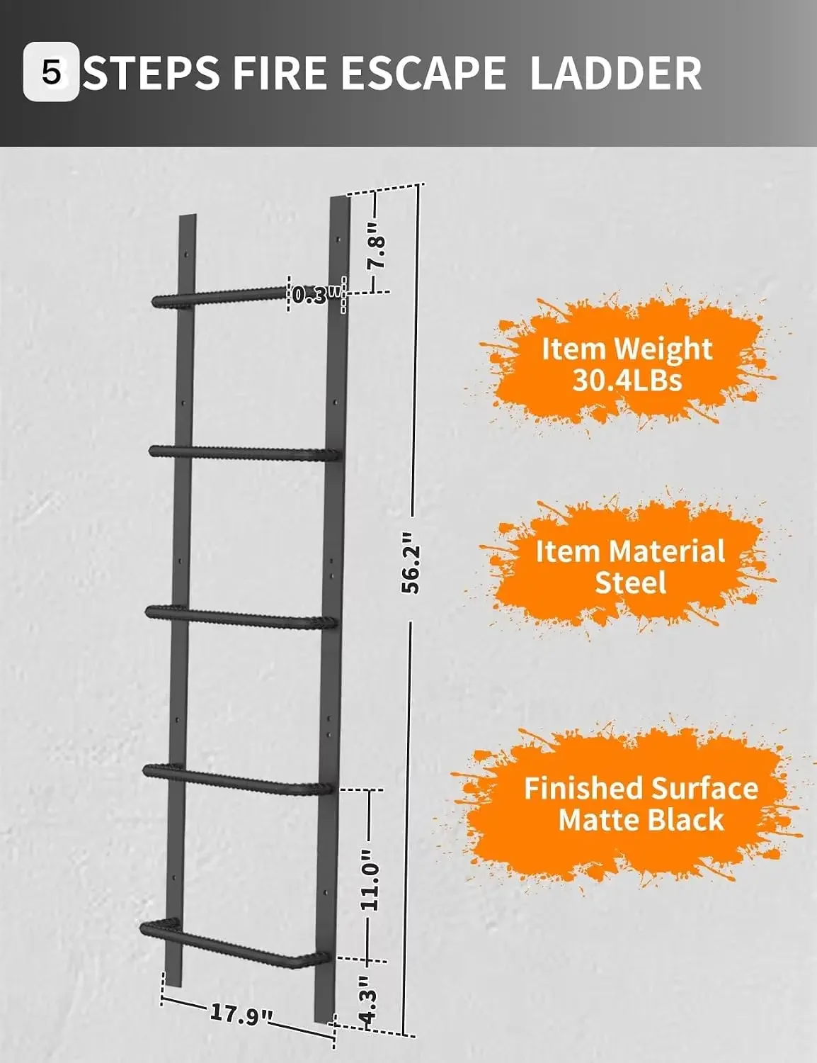 5-stopniowa drabina do szybu o – Fire Escape Ladder recenzja i cena